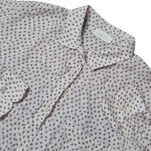 Forte Forte Women's S Gauze Cotton Button Up Shirt Sheer Lightweight Italy Boho